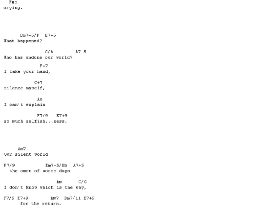 Nuestro Mundo Silencioso Our Silento World Bossa Nova Letra Acordes Para Guitarra Y Mp3