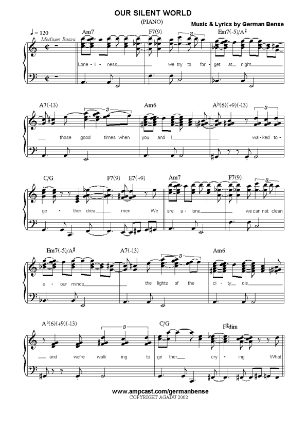 piano hojas muertas partitura